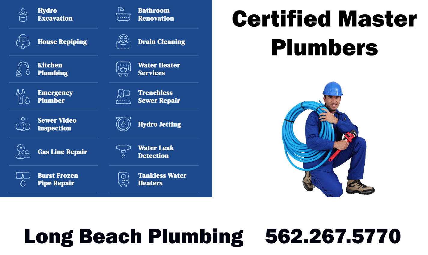Emergency Plumbers in Long Beach CA (562) 2675770